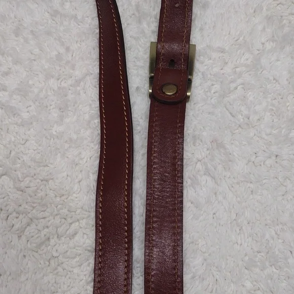 Brown Leather Shoulder Strap Adjustable 40 1/2"-46" L x 1" W #135-44 - Picture 12 of 16